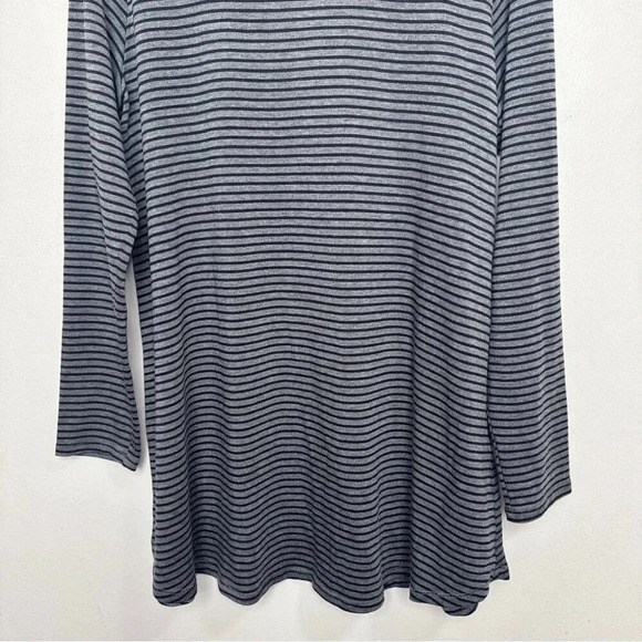 Eileen Fisher  Womens Medium Striped Long-Sleeve Tunic - Picture 6 of 16